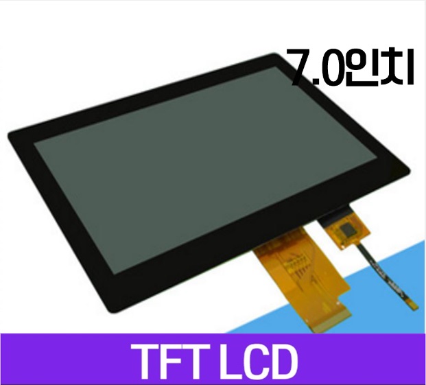 7 인치 디스플레이 해상도 1024 * 600 LCD 크기 : CTP 터치 I2C 인터페이스가있는 174.6 * 115 * 5.87mm LVDS 인터페이스 유형 WKS70002, FPC